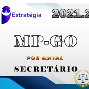 MP-GO (Secretário Auxiliar) - 2021 (Pós-Edital) Estratrategia - Rateio MPGO Ministerio Publico Goias