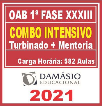 OAB 33 - 1ª Fase XXXIII (Combo Intensivo Turbinado) Damásio