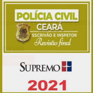 PC CE (Inspetor e Escrivão) Pós Edital – Supremo 2021 PCCE POLICIA CIVIL CEARA