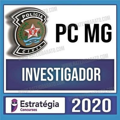 PC MG - Investigador - Estrategia - Rateio PCMG Minas Gerais Policia Civil