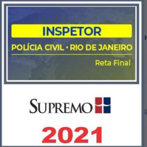 PC RJ (Inspetor) Reta Final – Supremo 2021 - PosEdital - Rateio Supremo PCRJ Policia Civil Rio de Janeiro Inspetor Pos Edital