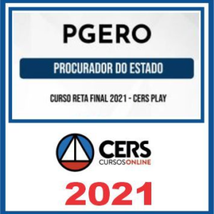 PGE RO (Procurador do Estado) Reta Final – Cers 2021