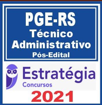 PGE RS (Técnico Administrativo) Pós Edital – Estratégia 2021 - PGERS Rio Grande Do Sul Procuradoria Rateio PosEdital