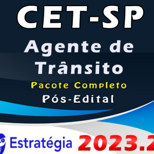 CET-SP (Agente de Trânsito) Pacote Completo – Estrategia 2023 (Pós-Edital)