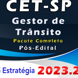 CET-SP (Gestor de Trânsito) Pacote Completo – Estrategia 2023 (Pós-Edital)