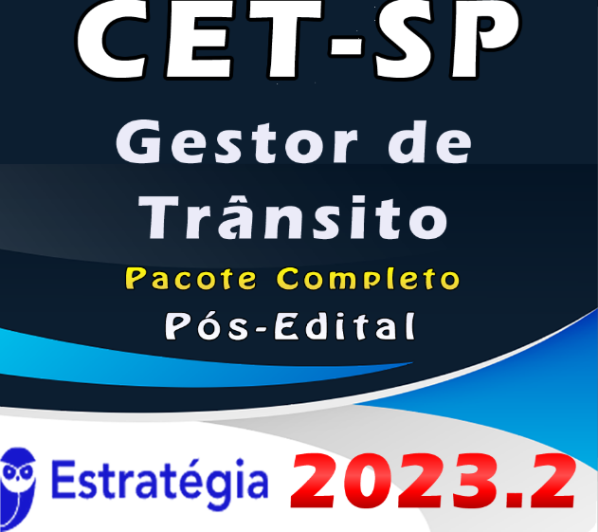 CET-SP (Gestor de Trânsito) Pacote Completo – Estrategia 2023 (Pós-Edital)