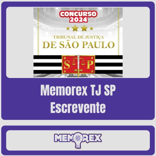 Tj Sp - Escrevente - Memorex - Pós Edital 2024 - Rateio TJSP Tribunal São Paulo PósEdital