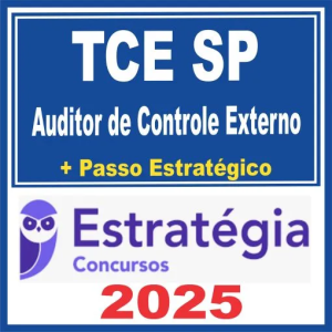 TCE SP Auditor de Controle Externo Pós-edital 2025 Estrategia - Rateio Pos Edital Tribunal Estadual Sao Paulo Fiscal Posedital TCESP