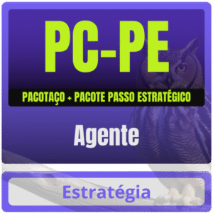 PC-PE (Agente) Pacotaço – Pacote Teórico + Pacote Passo Estratégico - Estratégia Polícia Civil PCPC Pernambuco Policial PC PE